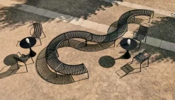 HAY Palissade Cone table, 70 cm, anthracite