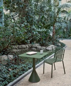 HAY Palissade Cone table, 65 x 65 cm, olive