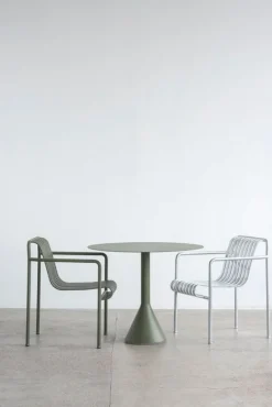 HAY Palissade Cone table, 90 cm, olive