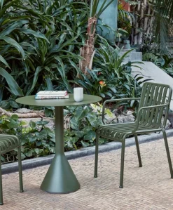 HAY Palissade Cone table, 90 cm, olive