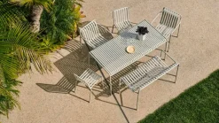 HAY Palissade dining armchair, sky grey