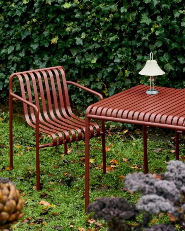 HAY Palissade dining armchair, iron red