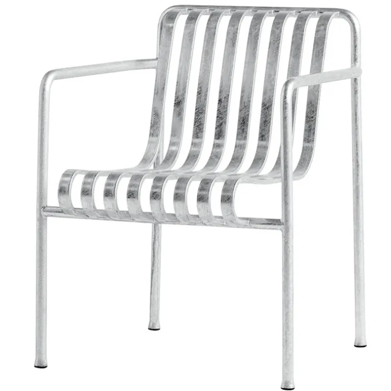 HAY Palissade dining armchair, hot galvanised