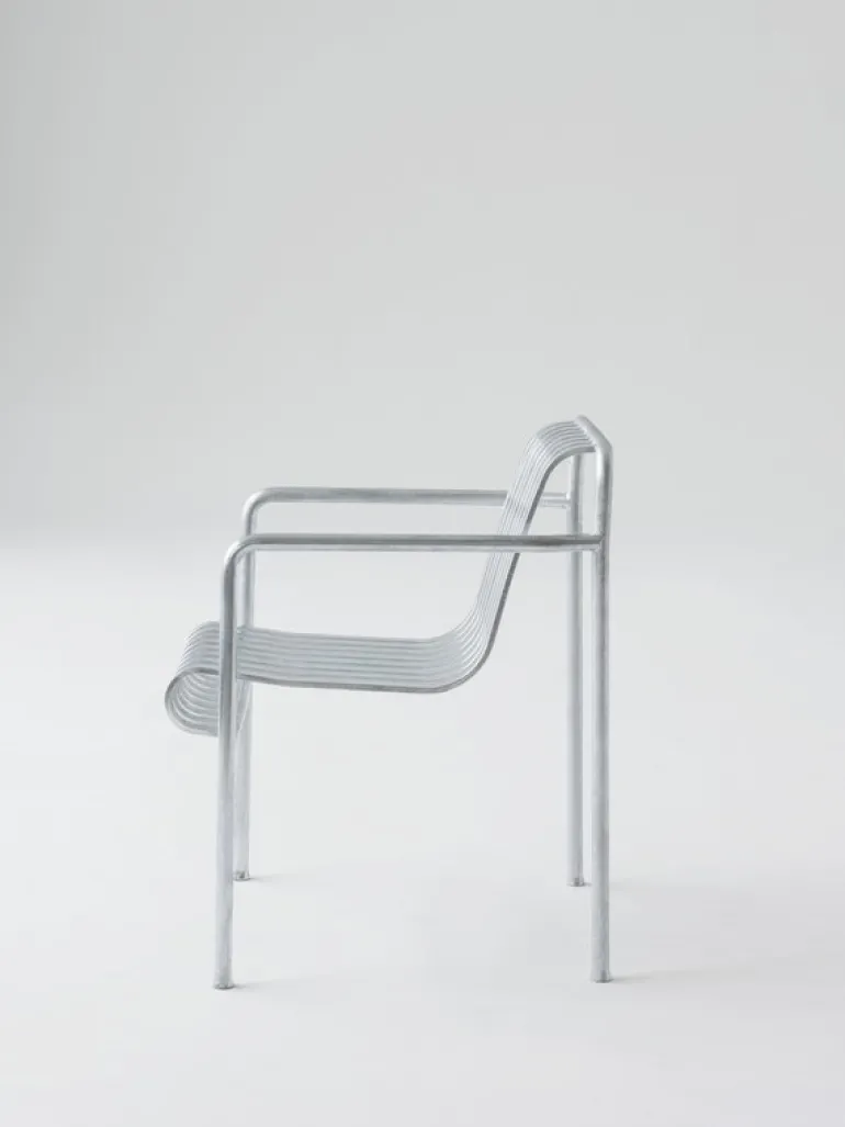 HAY Palissade dining armchair, hot galvanised