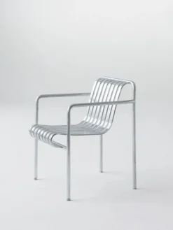 HAY Palissade dining armchair, hot galvanised