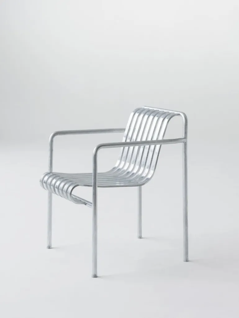 HAY Palissade dining armchair, hot galvanised