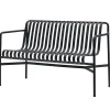 HAY Palissade dining bench, anthracite