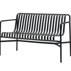 HAY Palissade dining bench, anthracite