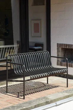 HAY Palissade dining bench, anthracite