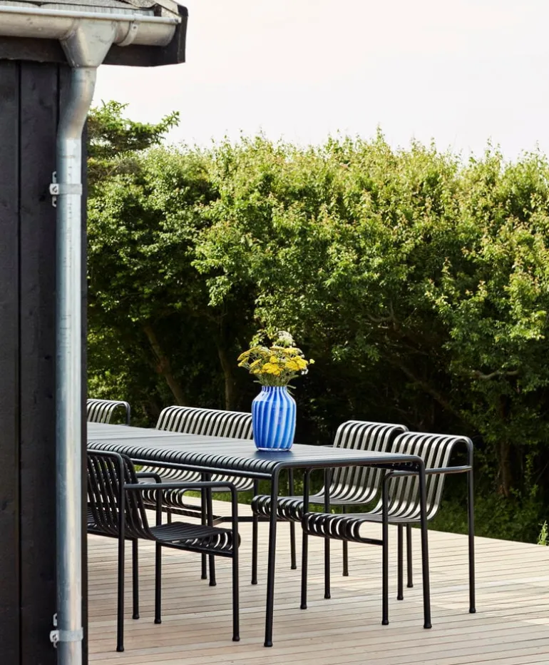 HAY Palissade dining bench, anthracite