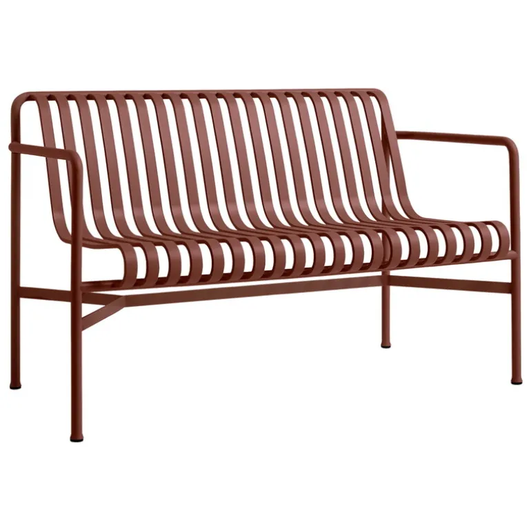 HAY Palissade dining bench, iron red