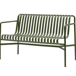 HAY Palissade dining bench, olive