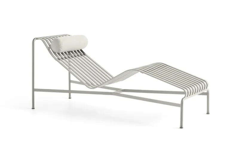 HAY Palissade headrest cushion for chaise longue, sky grey