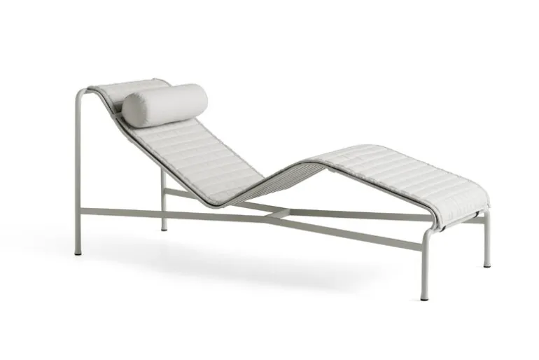 HAY Palissade headrest cushion for chaise longue, sky grey