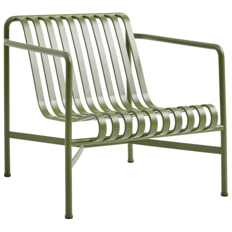 HAY Palissade lounge chair, low, olive