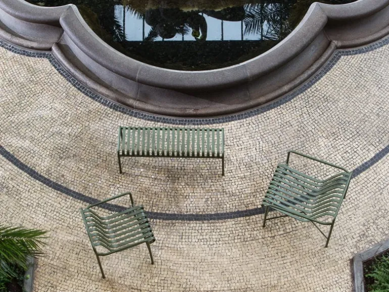 HAY Palissade lounge chair, low, olive