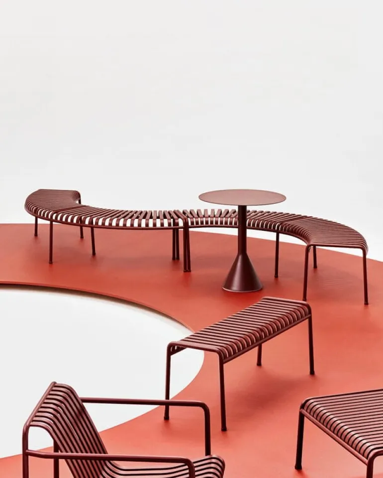 HAY Palissade lounge chair, low, iron red