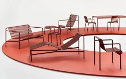 HAY Palissade lounge chair, low, iron red