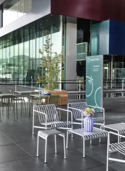 HAY Palissade lounge chair, low, hot galvanised