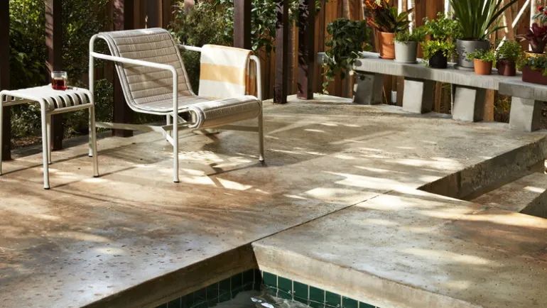 HAY Palissade lounge chair, low, sky grey