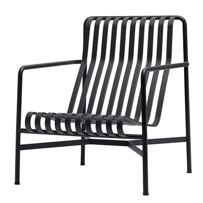 HAY Palissade lounge chair, high, anthracite