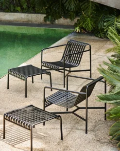 HAY Palissade ottoman, anthracite