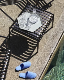 HAY Palissade ottoman, anthracite