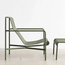 HAY Palissade ottoman, anthracite