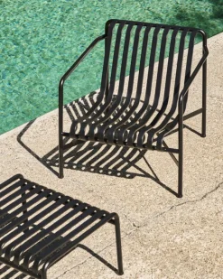 HAY Palissade ottoman, anthracite