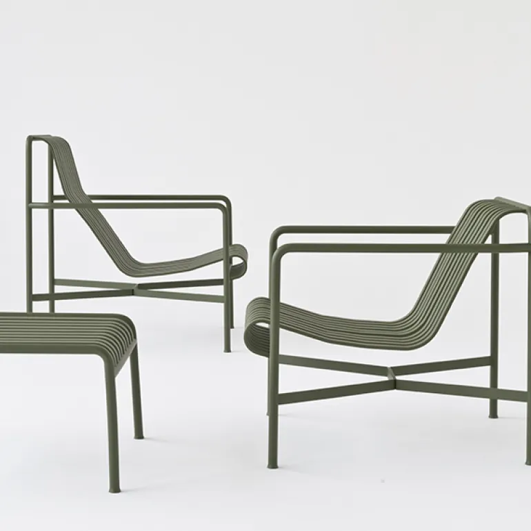 HAY Palissade ottoman, olive