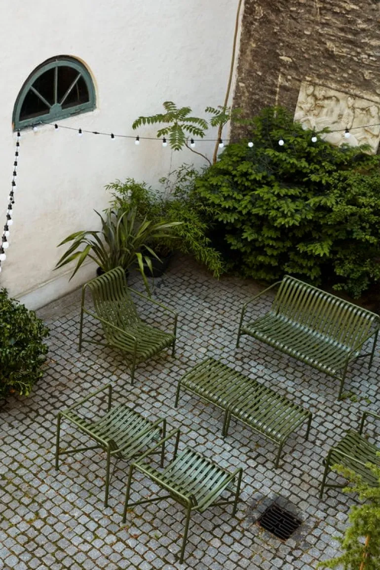 HAY Palissade ottoman, olive