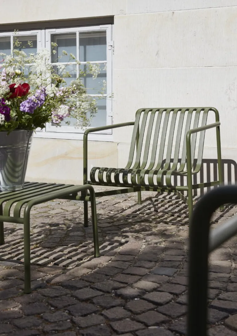 HAY Palissade ottoman, olive