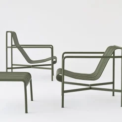 HAY Palissade ottoman, sky grey