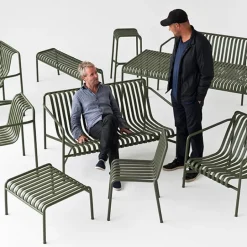 HAY Palissade ottoman, sky grey