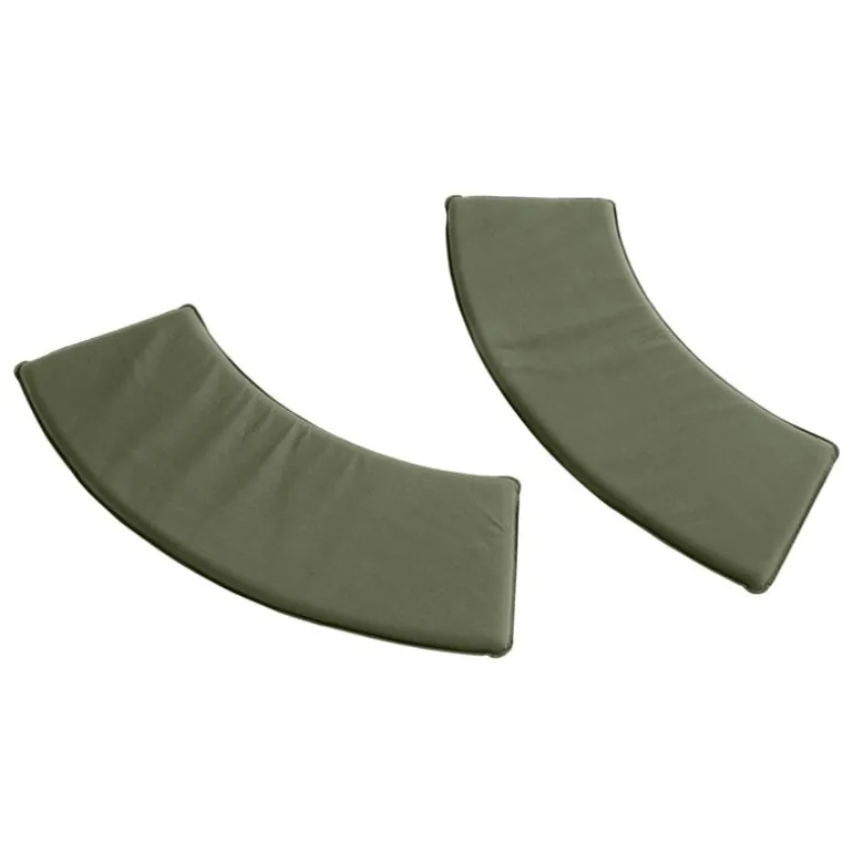 HAY Palissade Park bench cushion, set of 2, olive