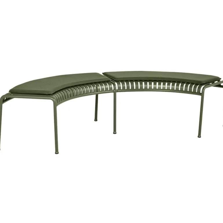 HAY Palissade Park bench cushion, set of 2, olive