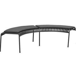 HAY Palissade Park bench cushion, set of 2, anthracite