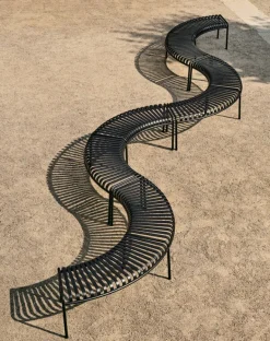 HAY Palissade Park bench, anthracite