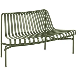 HAY Palissade Park dining bench add-on, out, olive