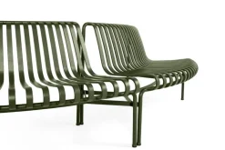 HAY Palissade Park dining bench add-on, out, olive