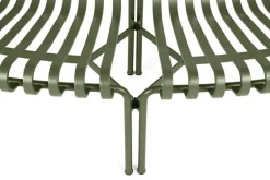 HAY Palissade Park dining bench, out-out, set of 2, olive