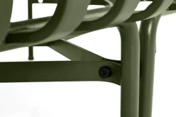 HAY Palissade Park dining bench, out-out, set of 2, olive