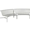 HAY Palissade Park dining bench, in-in, set of 2, sky grey