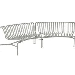 HAY Palissade Park dining bench, in-in, set of 2, sky grey