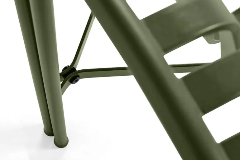 HAY Palissade Park dining bench, in-out, set of 2, olive