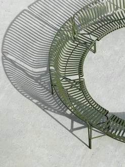 HAY Palissade Park dining bench add-on, in, sky grey