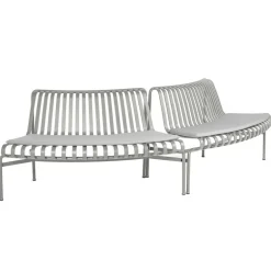 HAY Palissade Park dining bench cushion, out-out, set of 2, sky grey