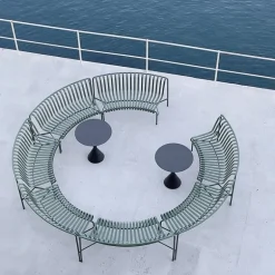 HAY Palissade Park dining bench add-on, in, olive