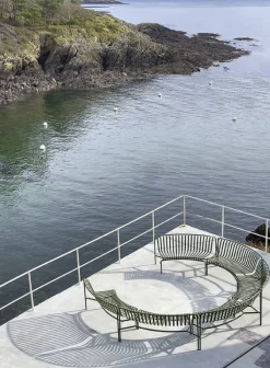 HAY Palissade Park dining bench add-on, in, olive