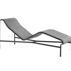 HAY Palissade Quilted cushion for chaise longue, anthracite